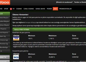 Betboo Casino Para Yatırma ve Para Çekme, Betboo Casino